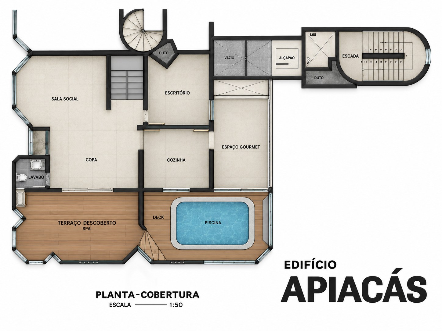Planta baixa do piso superior